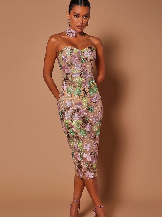 Fashion Nova Dresses & Skirts - Tiana floral midi dress